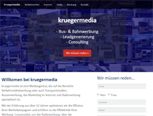 Tablet Screenshot of kruegermedia.de
